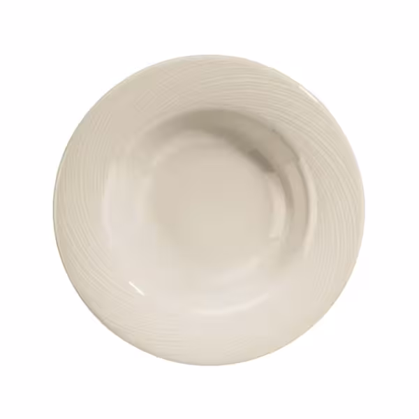 (12 pcs) SEMPRE | Deep Plate - Porcelain - Ø220mm - Cream