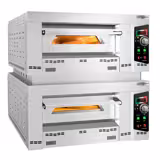 Forno a gas per pizza - 1130x1260mm - 6+6 pizze Ø34cm - 450°C - Meccanico