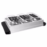 Värmeplatta - 400 W - inkl. 3x GN 1/3 behållare och lock