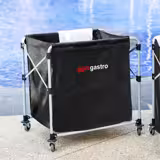 Wäschewagen - klappbar - 300 Liter - Aluminiumrahmen - Schwarz