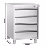 Dulap cu sertare PREMIUM 0,5 m - cu 4 sertare