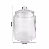 (6 pcs) Bocal de conservation - CLASSIC - 0,9 Liter - Transparent - incl. couvercle en verre avec joint
