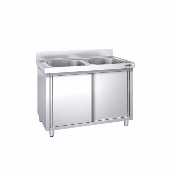 Móvel de lavatório PREMIUM - 1400x600mm - com 2 lavatórios no centro