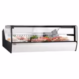 Kylvitrin - bänkmodell - för för fisk och kött, 3x GN 1/1 - 1000 mm - rakt glas - För SE