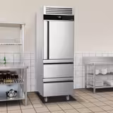 Upright Display Freezer PREMIUM - GN 2/1 - 700L - with 1 glass door & 2 drawers
