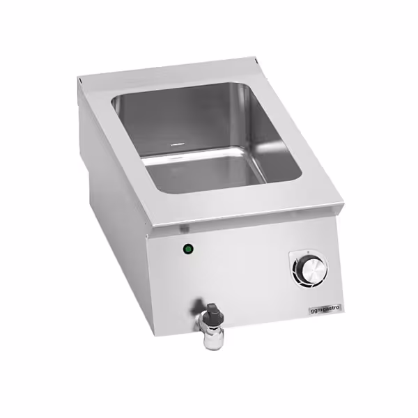 Elektrische bain-marie - 1,2 kW - 1x GN 1/1 - met aftapkraan