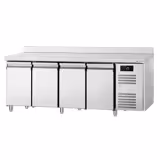 Commercial Refrigerated Worktable ECO – 2230 × 700 mm – 4 Doors – Upstand – Modern Digital Display