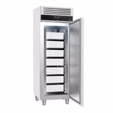 Armário congelador aço inoxidável ECO - EN 600x400 - 600L - com 1 porta & 7 recipientes para peixe - Porta reversível