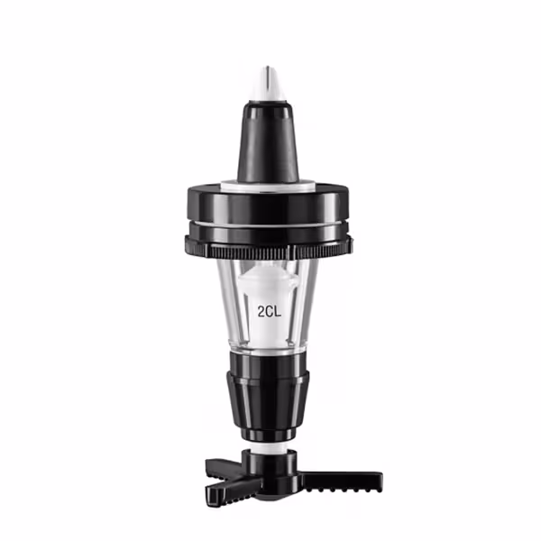 FUCHS | PRIMA - Doseerder - 2 cl - voor flessen van 0,7 - 1 liter - kunststof - zwart