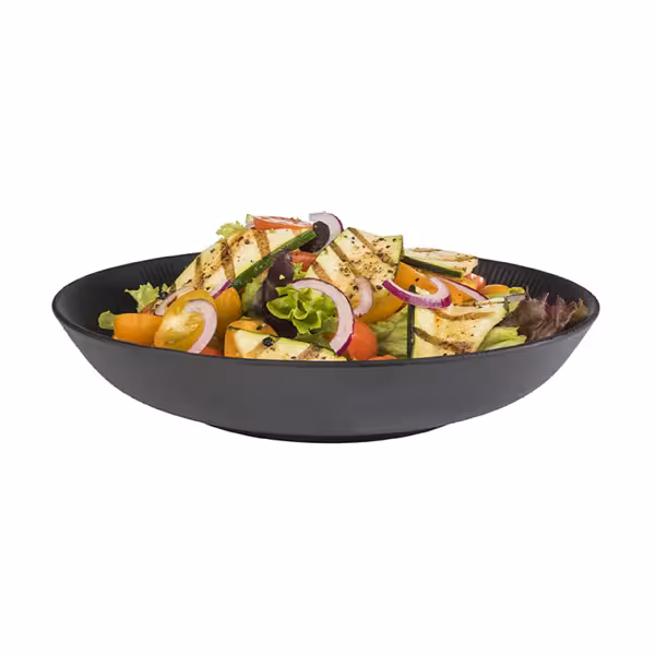 (6 szt.) Miska bufetowa kwadratowa - NERO - Melamina - 0,8l - 225x225x45mm - Czarny