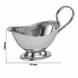 (6 pcs) Gravy Boat PROFI - 0.25 litres - Stainless steel - 191x88x128mm