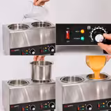 Distributeur de sauces chauffant - 1,2 kW - 2x 1,7 litres - incl. insert