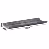 (6 pcs) GN 2/4 Gastronorm Tray - ELEMENT - Melamine - 530x162mm - Height: 35mm - Grey