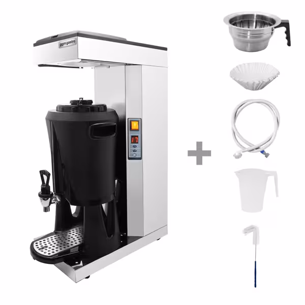 Filterkaffeemaschine - 2,5 Liter - mit Thermokinetik & automatischer Wasserbefüllung - inkl. Thermobehälter