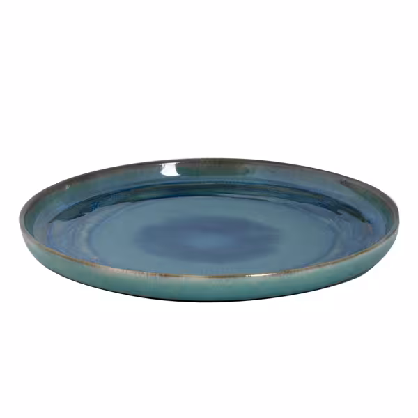 (6 pcs) MIAMI | Plate - flat - Stoneware - Ø280mm - Green