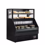Serve Over Counter HELSINKI - 1200x800mm - glass doors - black front - capacity 199 litres - with 4 shelves