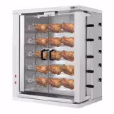 Elektro Hähnchengrill - 16,5 kW - mit 5 Spießen für bis zu 30 Hähnchen