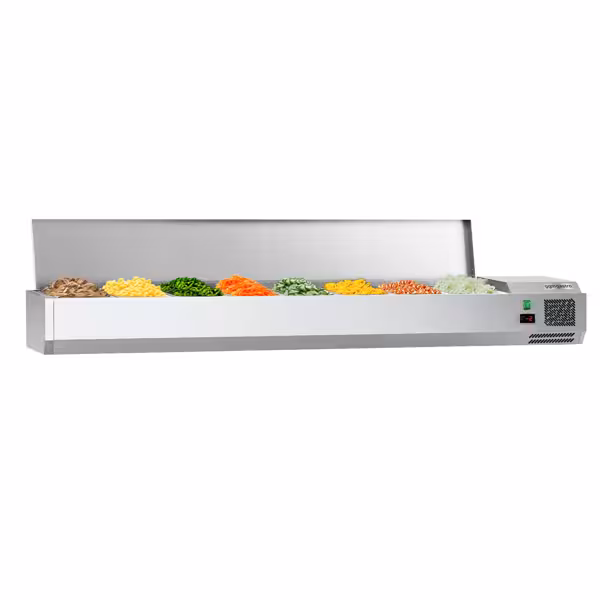 Refrigerated display case ECO - 1800x335mm - 8x GN 1/4