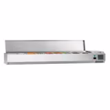 Kühlaufsatzvitrine ECO - 1800x335mm - 8x GN 1/4
