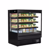 Murale Refrigerato Professionale - 1200mm - 390l - +1°/+7°C - con 3 ripiani - Nero