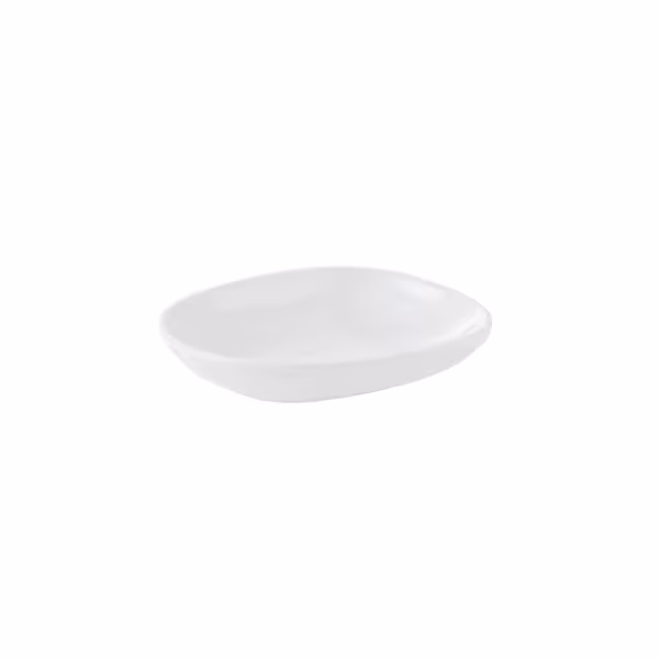 (20 szt.) MINI - Talerz płytki - prostokątny - Melamina - 105x85mm - Biały