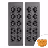Platen voor tartelette machine TMOPH - vorm: 10x berenkop