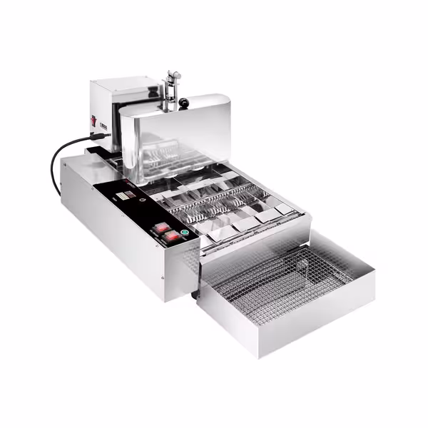 Machine à donuts automatique - 2,8kW - capacité : 400 pièces/h - diamètre des donuts : 60 mm