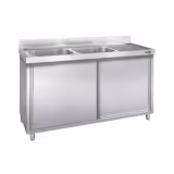 Evier PREMIUM - 1800x700mm - avec 2 bacs à gauche
