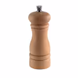 (6 pcs) Pepper Mill PREMIUM - ETERNAL - Beech Wood - Height: 155mm - Light Brown