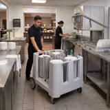 Unheated Plate Dispenser – Mobile – Foldable & Adjustable – Capacity up to 405 Plates