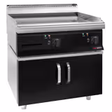 Sähköpaistotaso - kovakromattu paistopinta - 8 kW - sileä - Paistopinta-ala: 795x535 mm - sis. alakaapin, 2 ovea