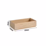 Caisse pour buffet - VALO - Bois d’acacia - Brun - Hauteur:85mm - compatible avec GN 1/3