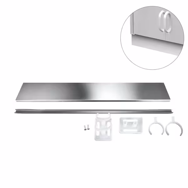 Socle en inox - Longueur : 900mm