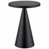 Lampada da tavolo LED ricaricabile - CONE - dimmerabile a 3 livelli - IP54 - per interno/esterno - Ø 130mm - Nero