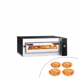Elektrikli Pizza Fırını - Kompakt - Taş tabanlı - 35 cm x 4 Pizza Kapasiteli - 380V - Dijital