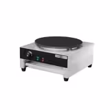 Commercial Refrigerated Prep Table PREMIUM – Glass Top – 2 Doors – 1210 mm – for 9× GN 1/6 – Includes crêpes device, batter spreader & wooden spatula