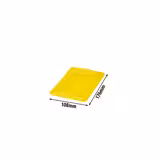 (6 pieces) CAMBRO | SafeTrak – Polypropylene – Lid – GN 1/9 – Yellow