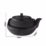 Bule de chá - ASIA - 0,30L - Ferro fundido - Preto