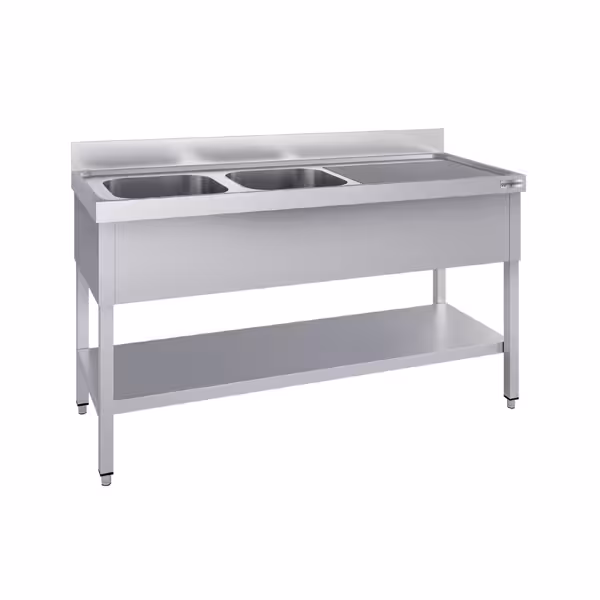Diskbänk ECO 1,4m - 2 Ho vänster L 40 x B 40 x D 25 cm
