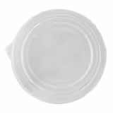 (264 szt.) Pokrywka wielorazowa - Ø 185mm - 190x190mm - płaska - PP, do zmywarki, sztaplowane, wielorazowe, recyklingowalne, Made in Europe - Przezroczysty - kompatybilne z miseczkami/miskami o Ø185mm