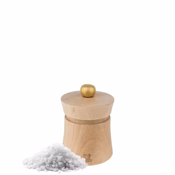 (6 sztuk) PEUGEOT | BAYA – Młynek do soli – drewno – kolor naturalny – wysokość: 80 mm