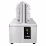 Polisseuse à verres professionnelle - 2,62kW - avec soufflerie d’air chaud & 8 rouleaux rotatifs