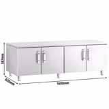 Dulap bază din oțel inoxidabil – linia 700 - 1600 mm - 4 uși
