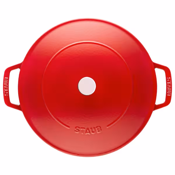 STAUB | BRAISERS - Sauteerpan met Chistera Drop Structure - 240mm - Gietijzer - Kersenrood