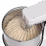 Amasadora espiral INDUSTRIAL - 53L / 44kg - 2 velocidades - cuba extraíble y cabezal elevable - con temporizador - 400V trifásica - para masas de pan/pizza