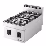 Cucina a gas professionale - MARIO 700 - 400x700x430mm - 10,0 kW - 2 fuochi - da banco