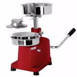 Formadora de hambúrgueres manual - Ø150mm - Aço inoxidável - Vermelho - SEM discos separadores