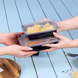 (300 Stück) Mehrwegdeckel - Polypropylen - rechteckig - Transparent - für MS700REGBS & MS450REGBS