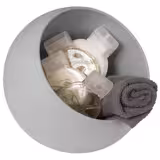 Servierset - MOON - 2-teiliges Set - inkl. Melamin-Schale 0,8 Liter & Deckel - Grau