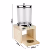 Juice Dispenser - BRIDGE - polycarbonate tank with tap - 4 Litres - Stainless steel - incl. touchless adaptor & 2 ice packs